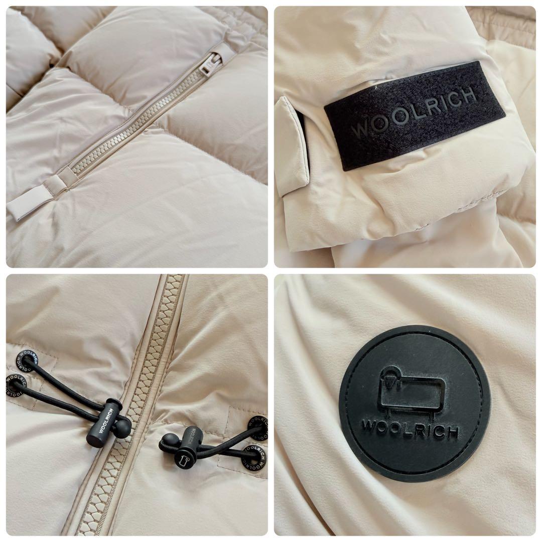 未使用級★WOOLRICH マットストレッチ パファージャケットダウン トープ