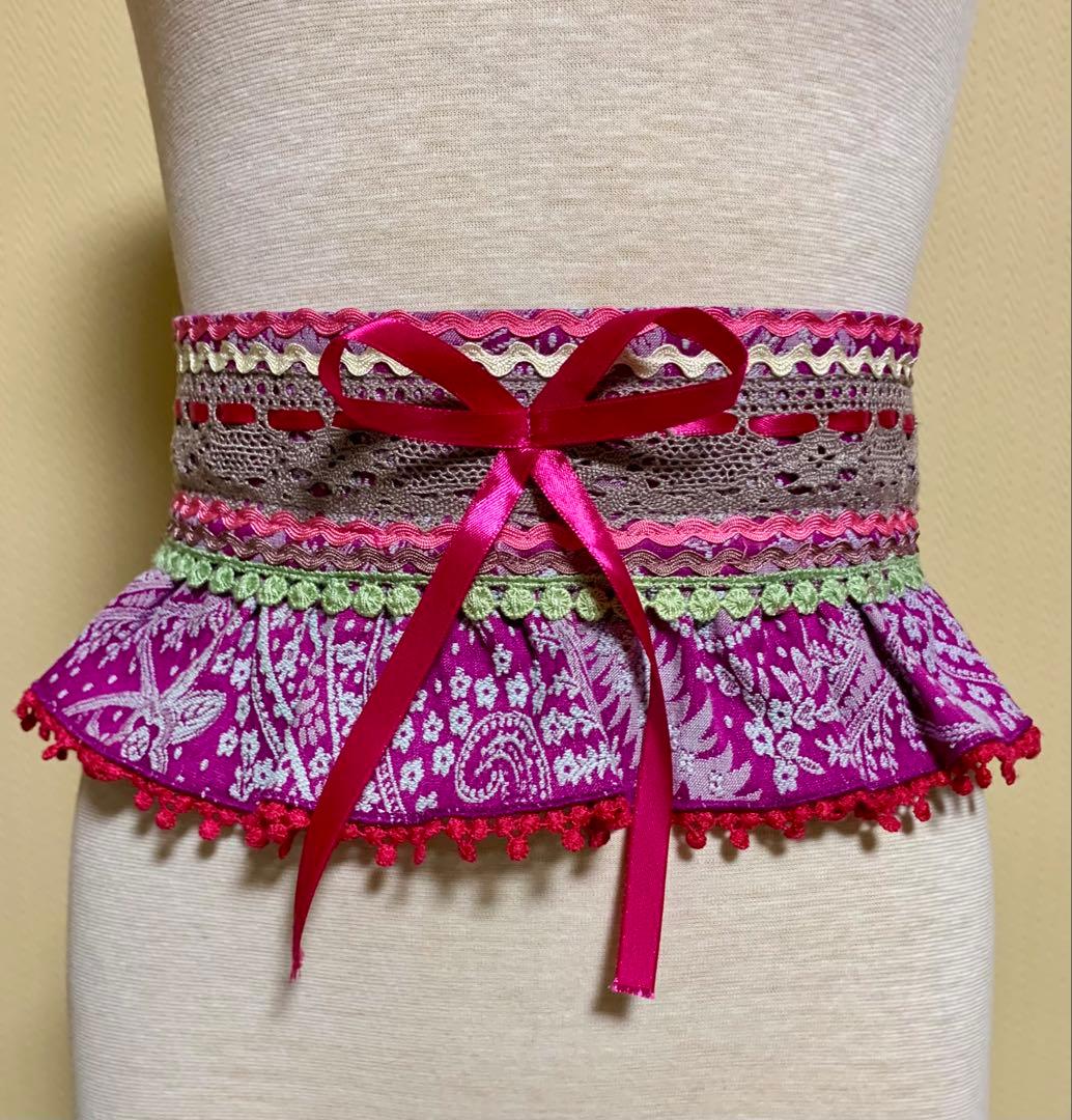 フラメンコ衣装　ソニアジョーンズ上下セットベルト付き　サイズMA