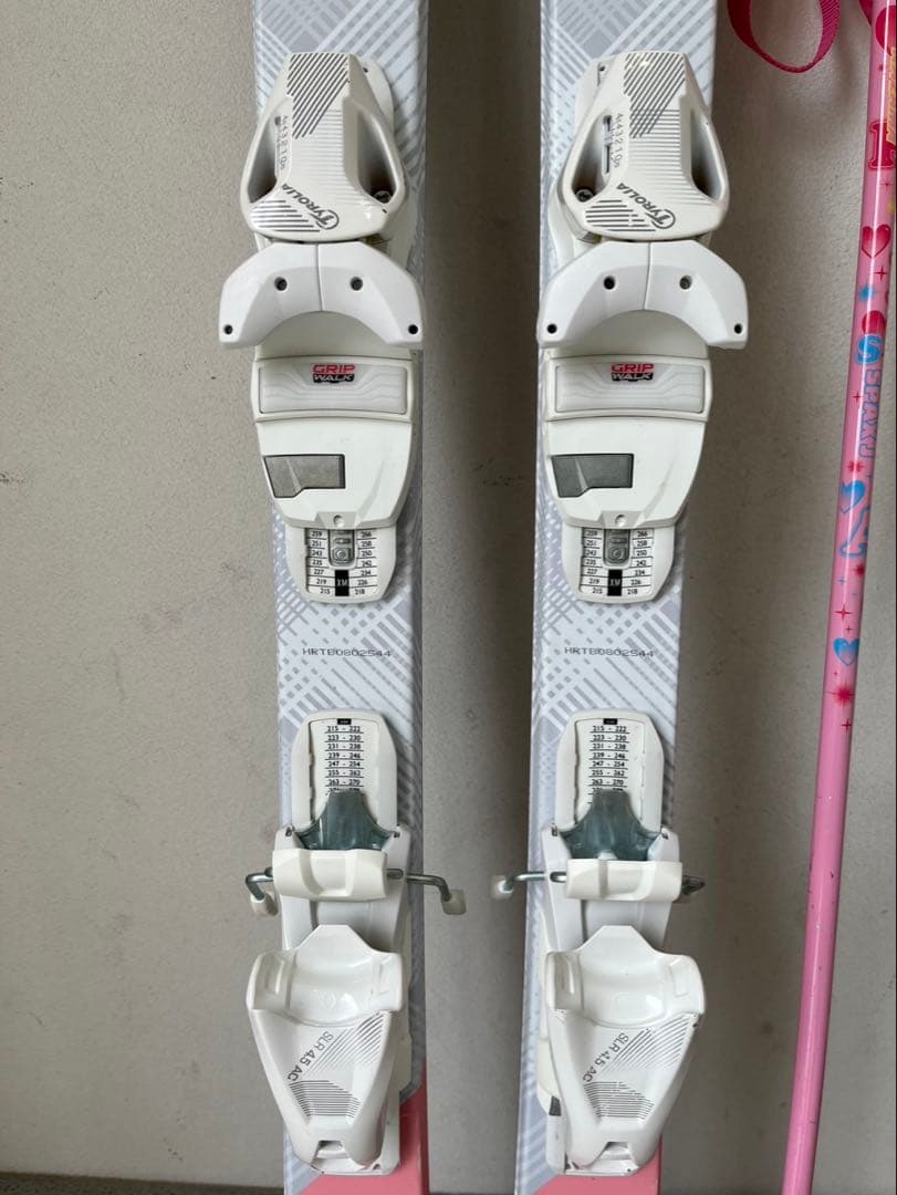 キッズスキー板、スティック、ブーツ3点セット