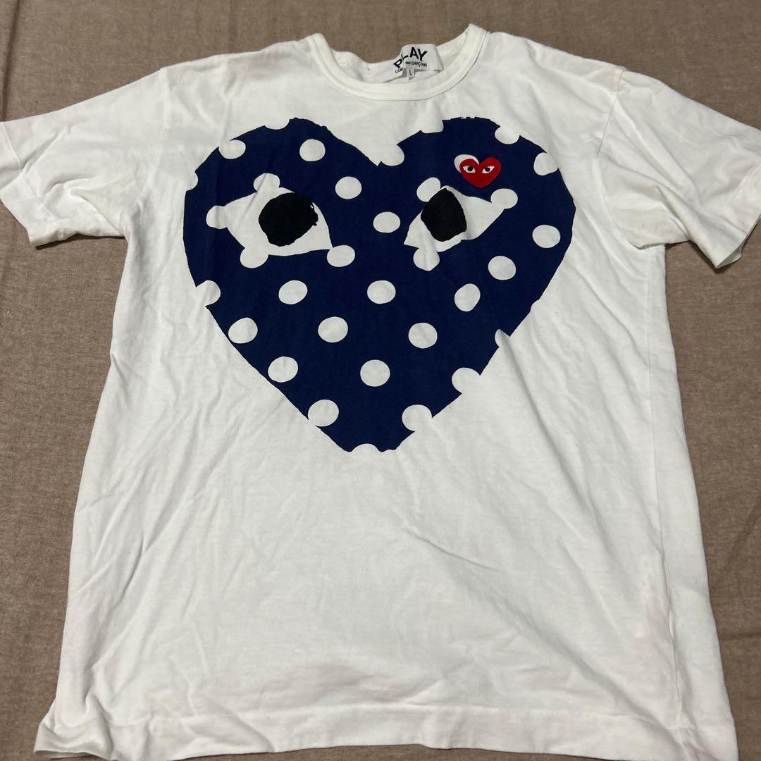 も*か様 PLAY COMME des GARÇONS ハートドットTシャツ L