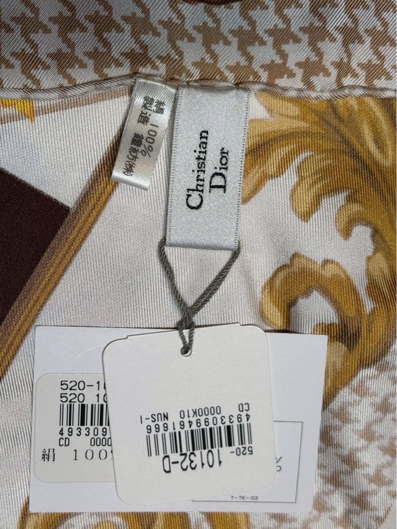 【新品未使用】Christian Dior スカーフ トランプ柄