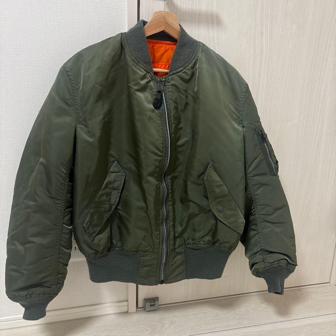 90s ALPHA MAー1 USA製　短丈　フライトジャケット