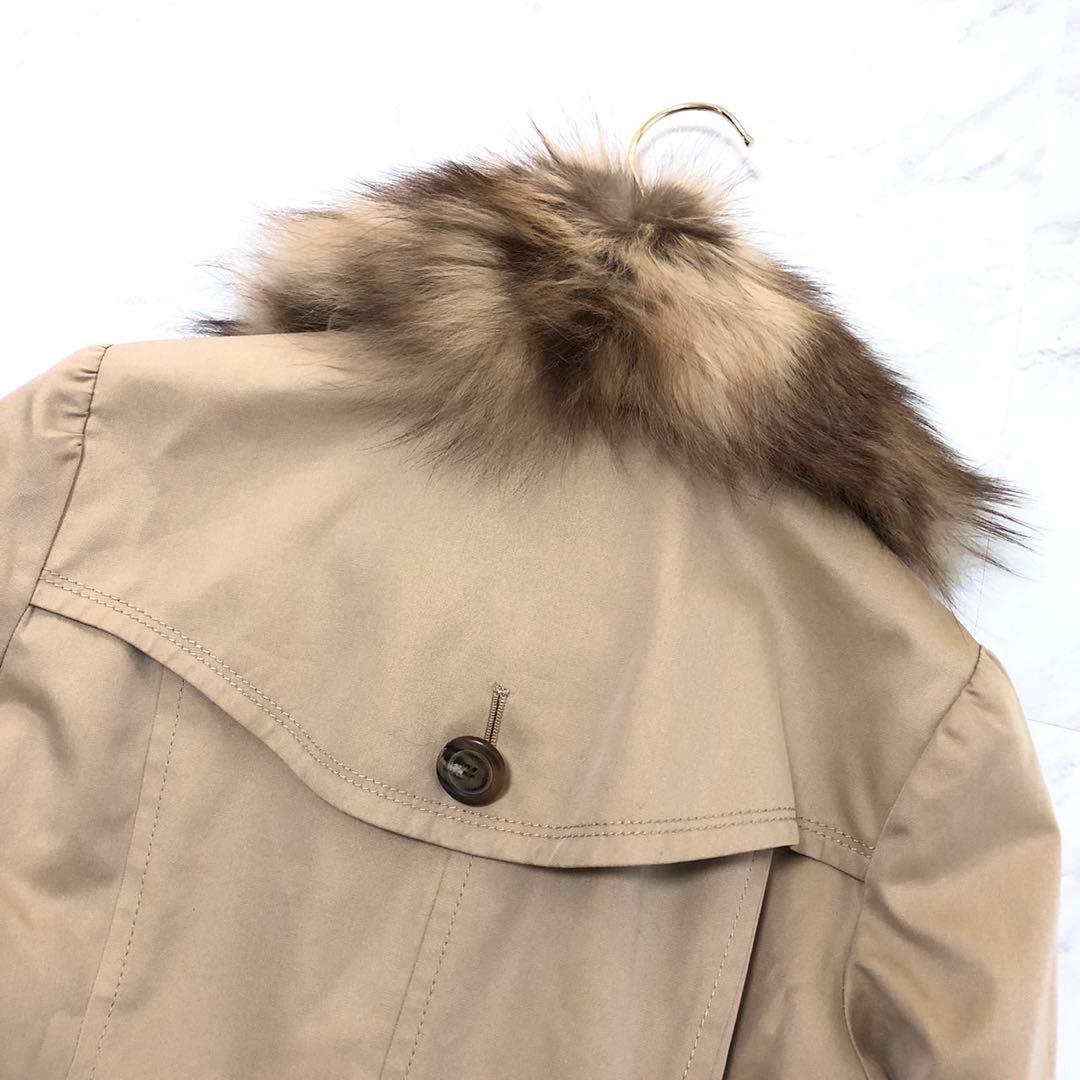 【極美品✨️BURBERRY】 ノバチェック フォックスファー トレンチコート