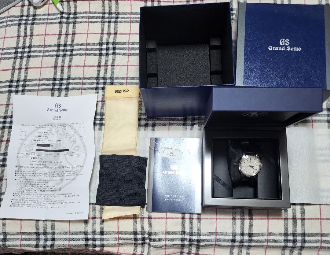 Grand Seiko SBGA293スプリングドライブ 腕時計【現在は廃盤】