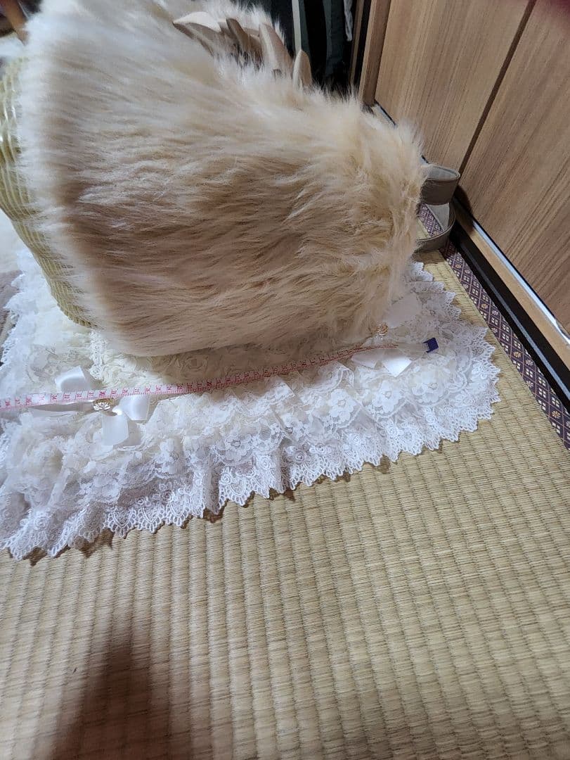 キャリーバッグ　ftakako ファーキャリーバッグ　大