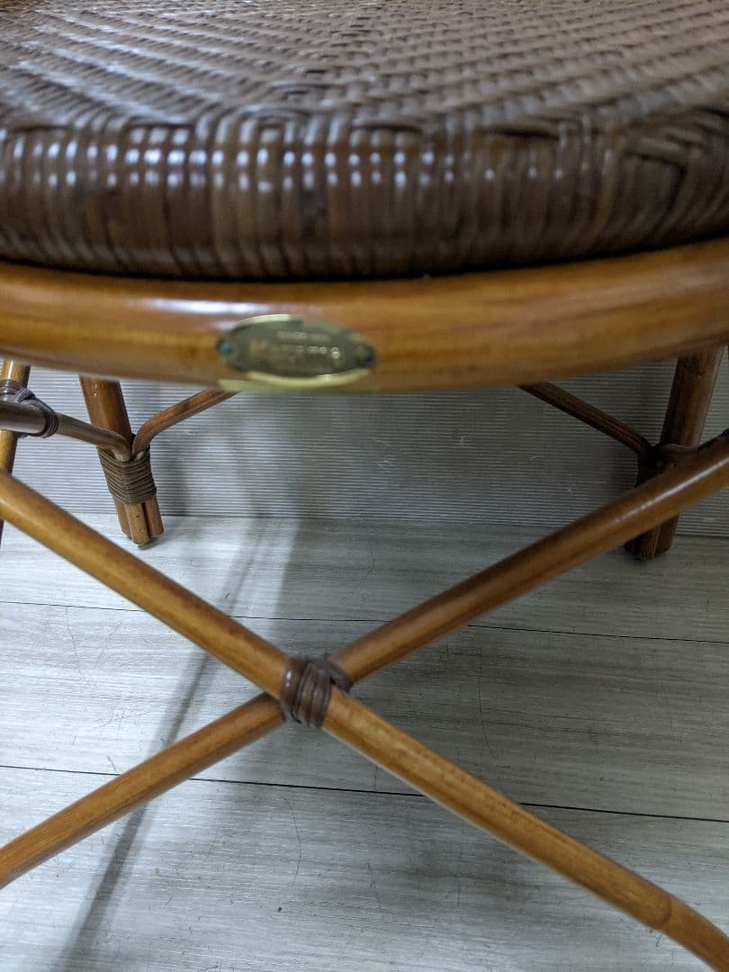 KAZAMA カザマ ラタン チェア 椅子 籐 アームチェア 肘付き