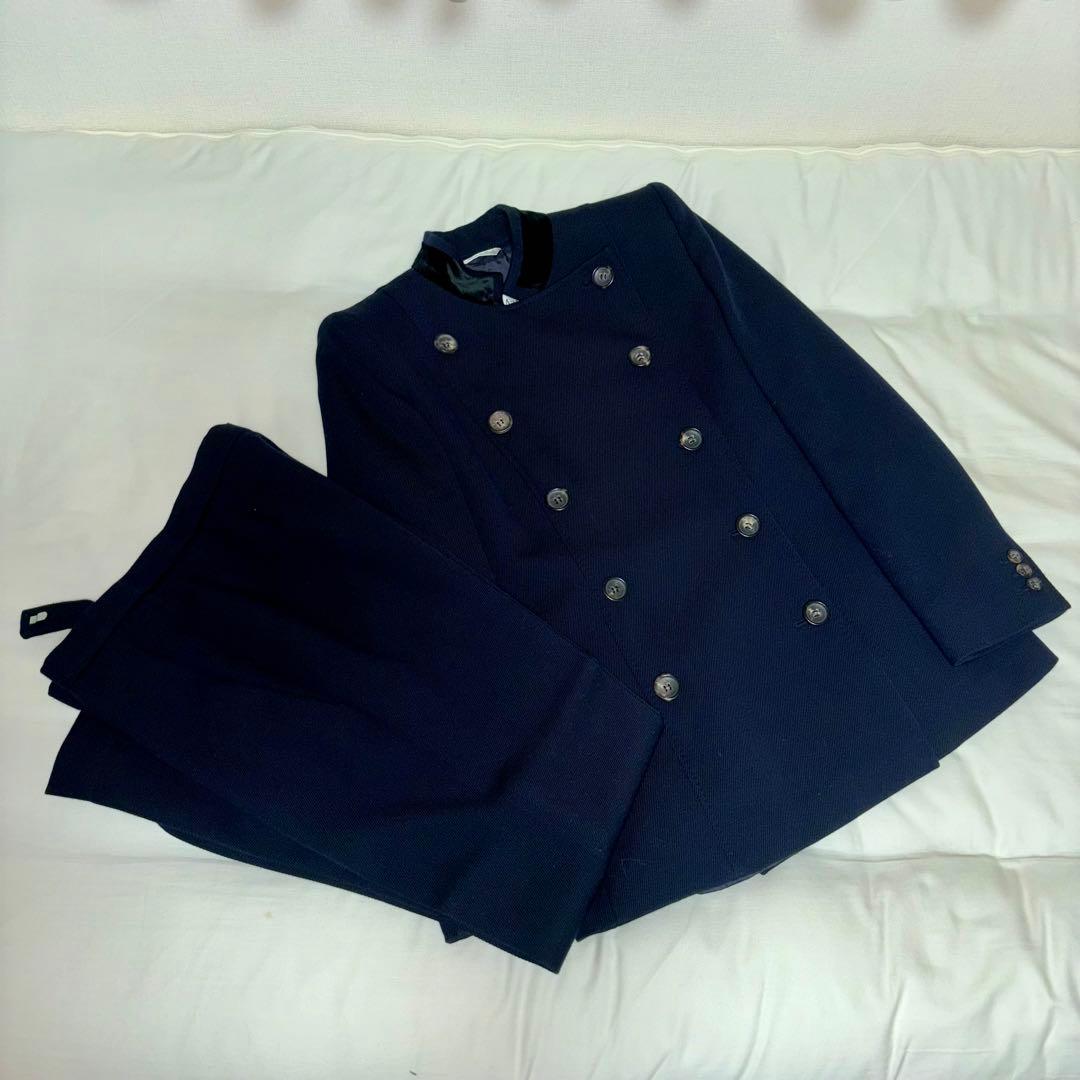 【美品】マックスマーラ ツイル生地 セットアップ 紺 L相当 ジャケット パンツ