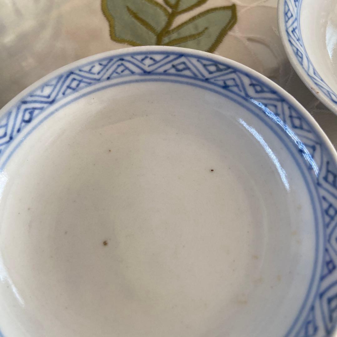 アンティーク　伊万里焼　蓋付き茶碗　5客