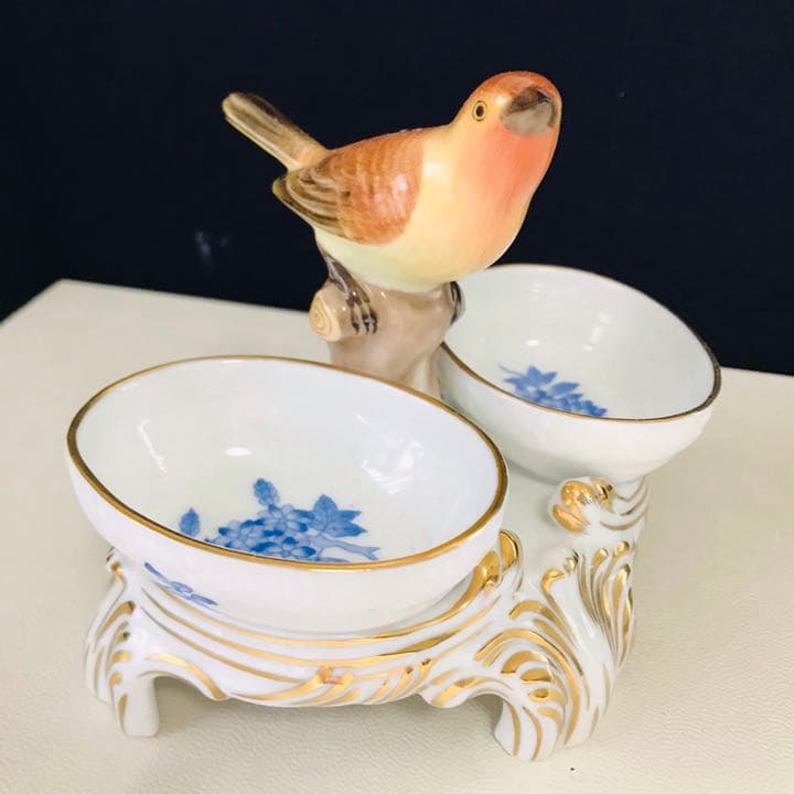 ヘレンド     ダブルディッシュ　フィギュリン