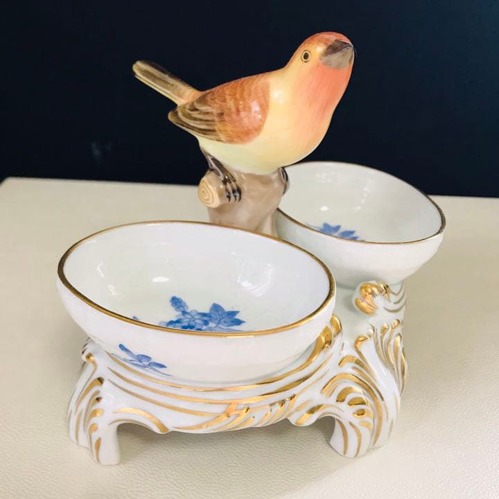 ヘレンド     ダブルディッシュ　フィギュリン