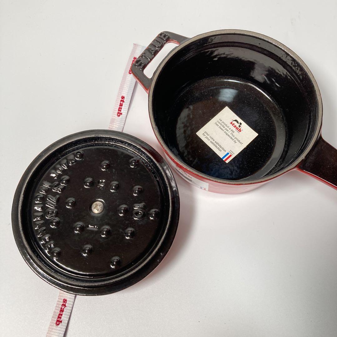 希少 未使用 STAUB ストウブ スモールソースパン 10cm チェリー