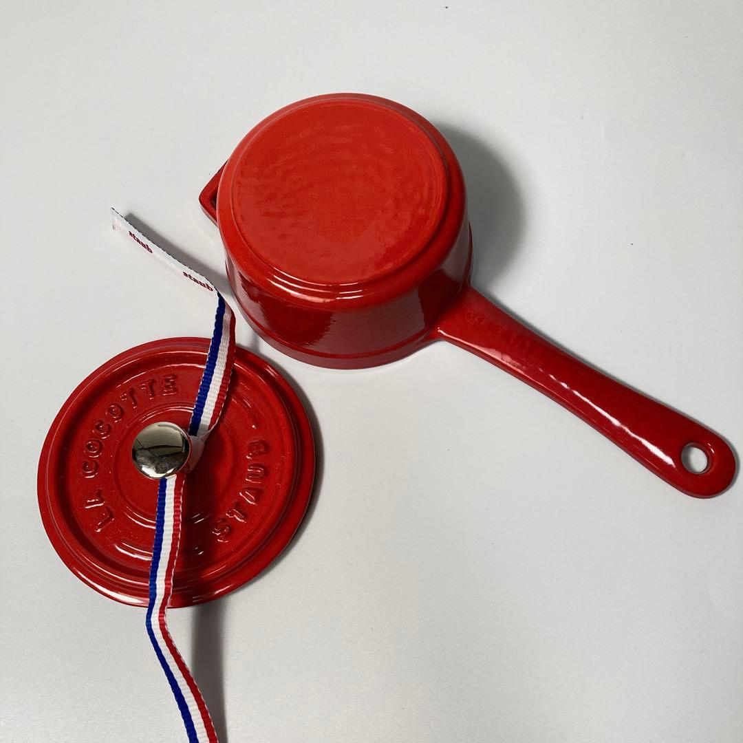 希少 未使用 STAUB ストウブ スモールソースパン 10cm チェリー