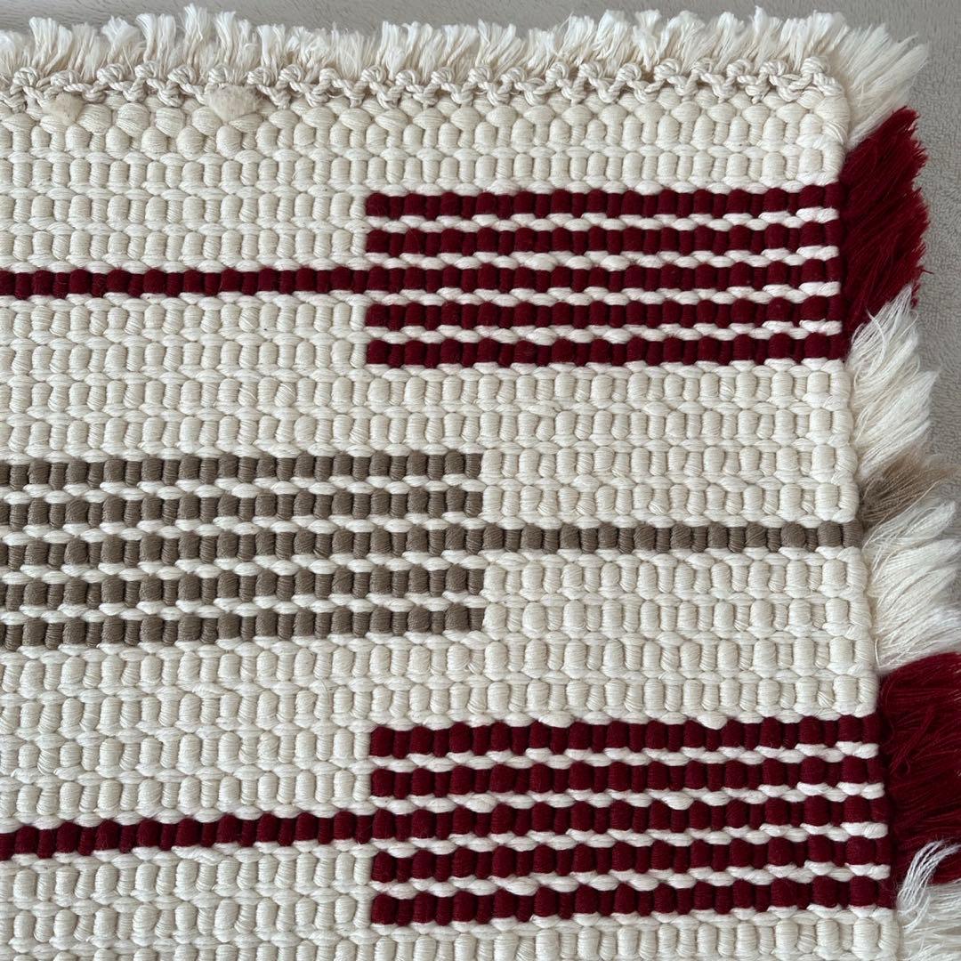 【倉敷本染手織研究所】ノッティング織ウール椅子敷き