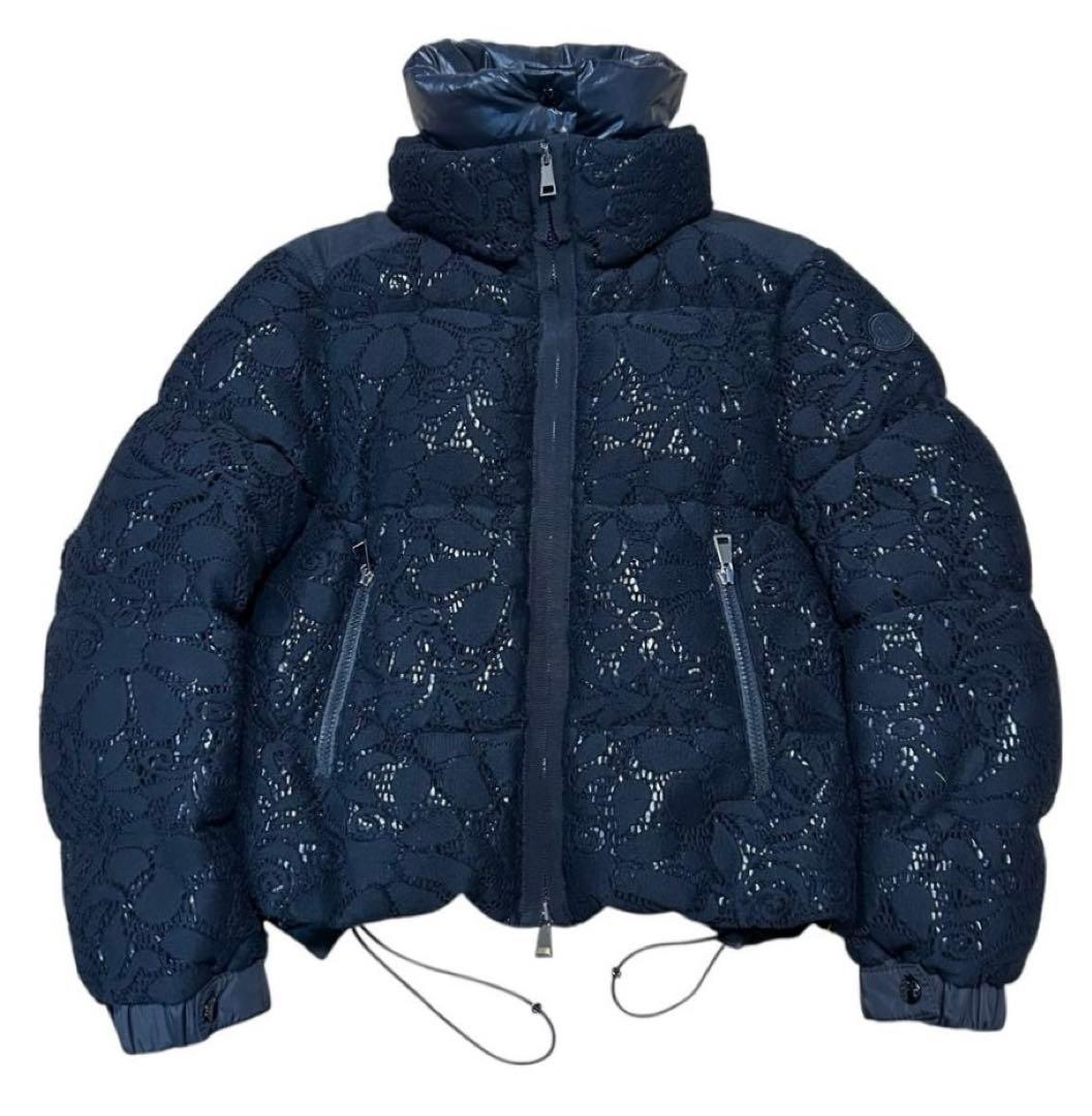 MONCLER GARANCE レディース レース切替 ダウンジャケット
