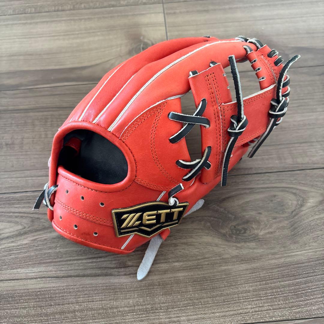 ZETT NEOSTATUS 軟式グローブ オレンジ　少年野球　Lサイズ