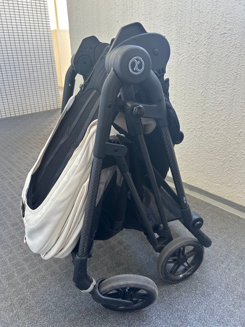 【超美品】送料込！サイベックスメリオ 伊勢丹限定ホワイトレインカバーなど付属品有