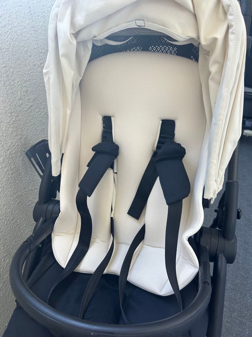 【超美品】送料込！サイベックスメリオ 伊勢丹限定ホワイトレインカバーなど付属品有