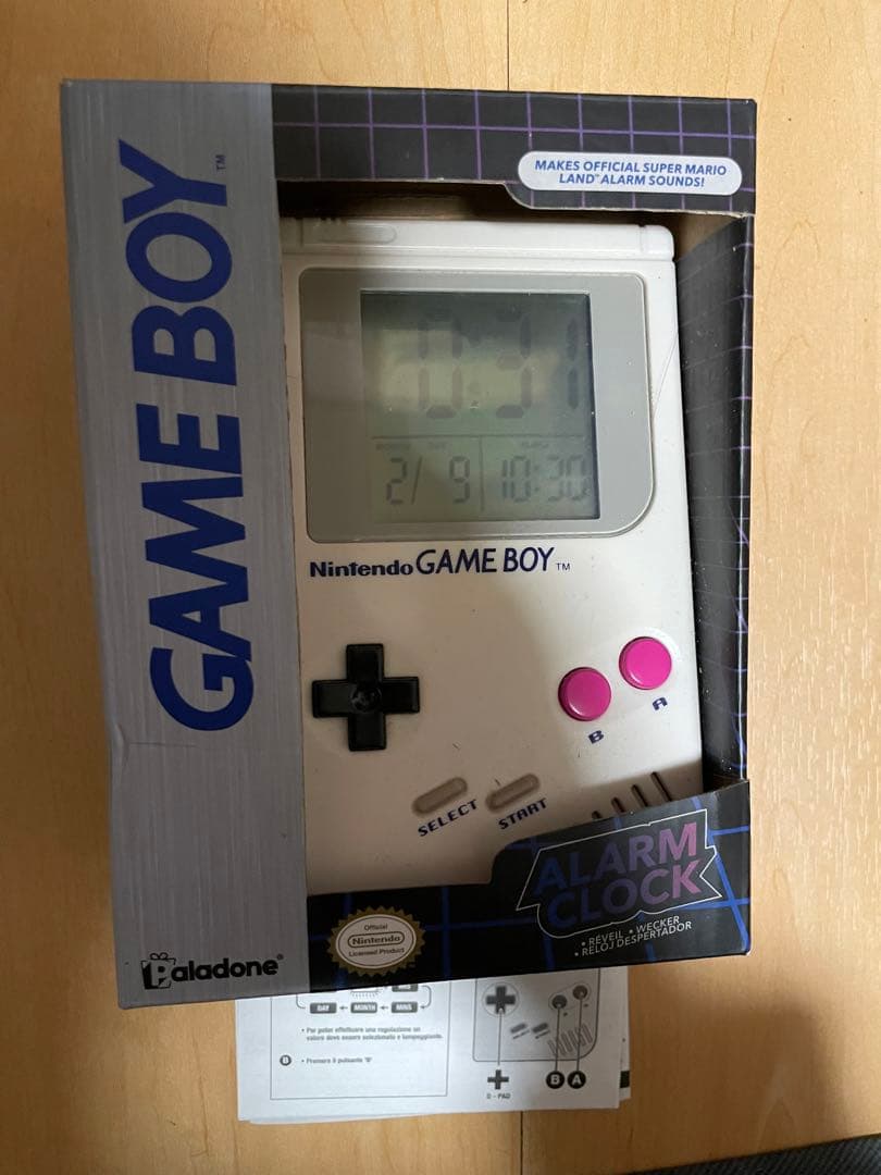 日本未発売 ゲームボーイ型　アラーム時計　正規ライセンス品　動作確認済み