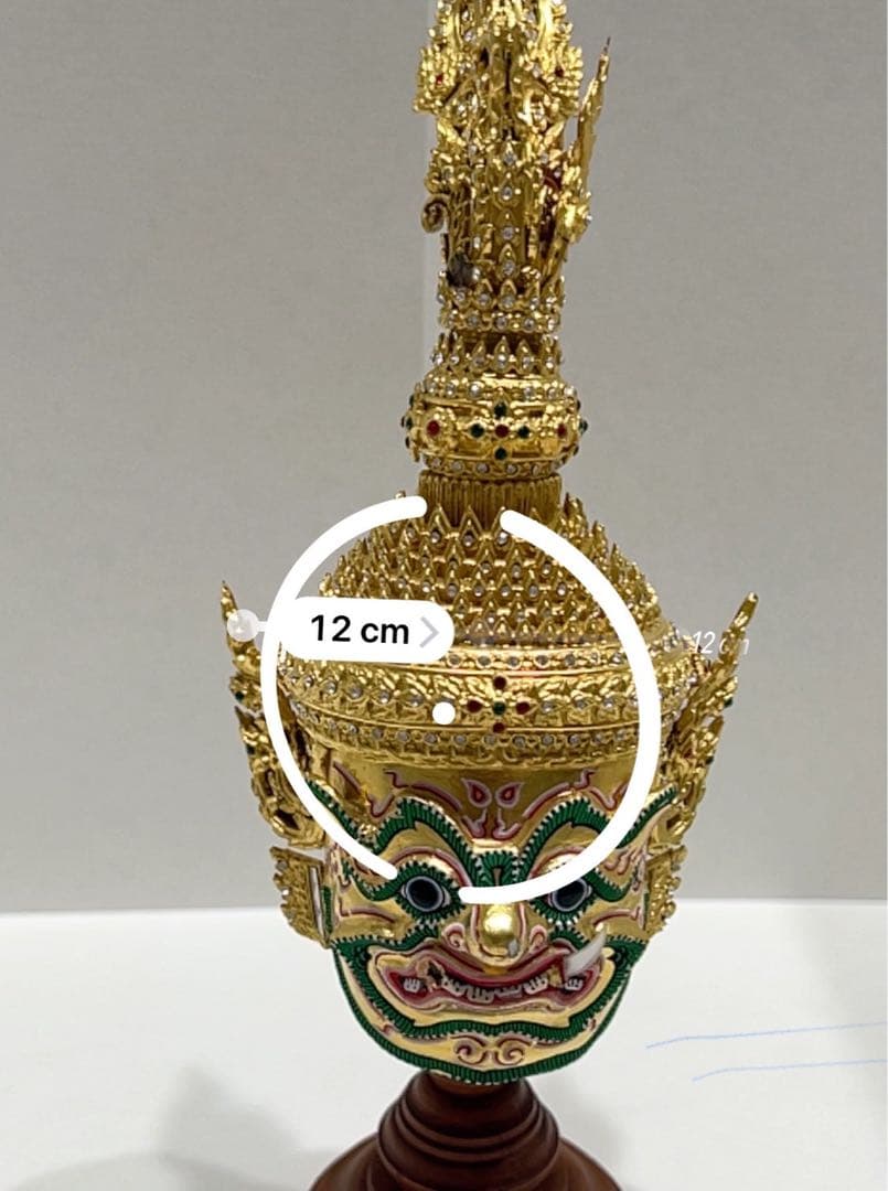 レア物タイ伝統 仮面舞踊 コーン マスク オブジェ