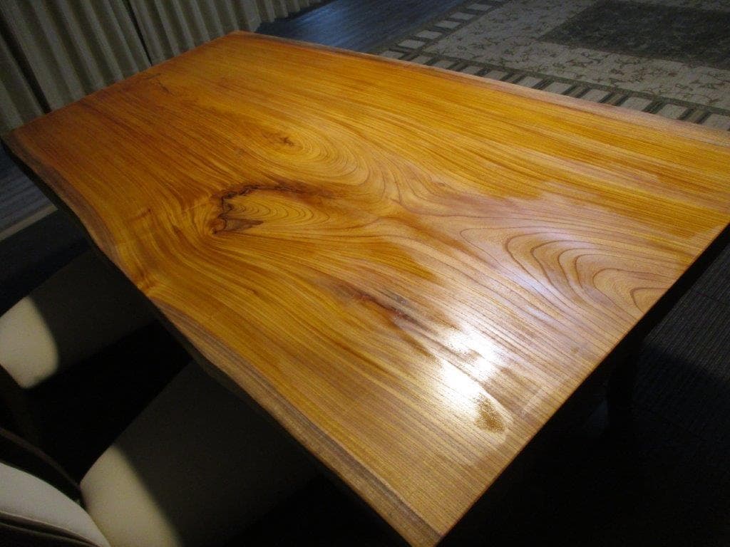 # 779 ■　欅　ケヤキ　テーブル　ローテーブル　ダイニング　座卓　一枚板