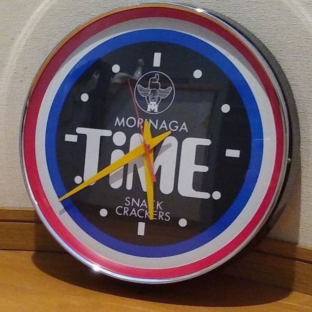 森永製菓　siliconclock Time スナッククラッカーズ　時計