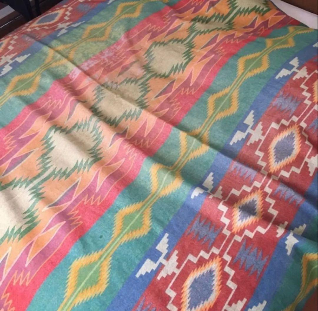 超希少PENDLETON 216×220ネイティブ　ブランケット　ペンドルトン