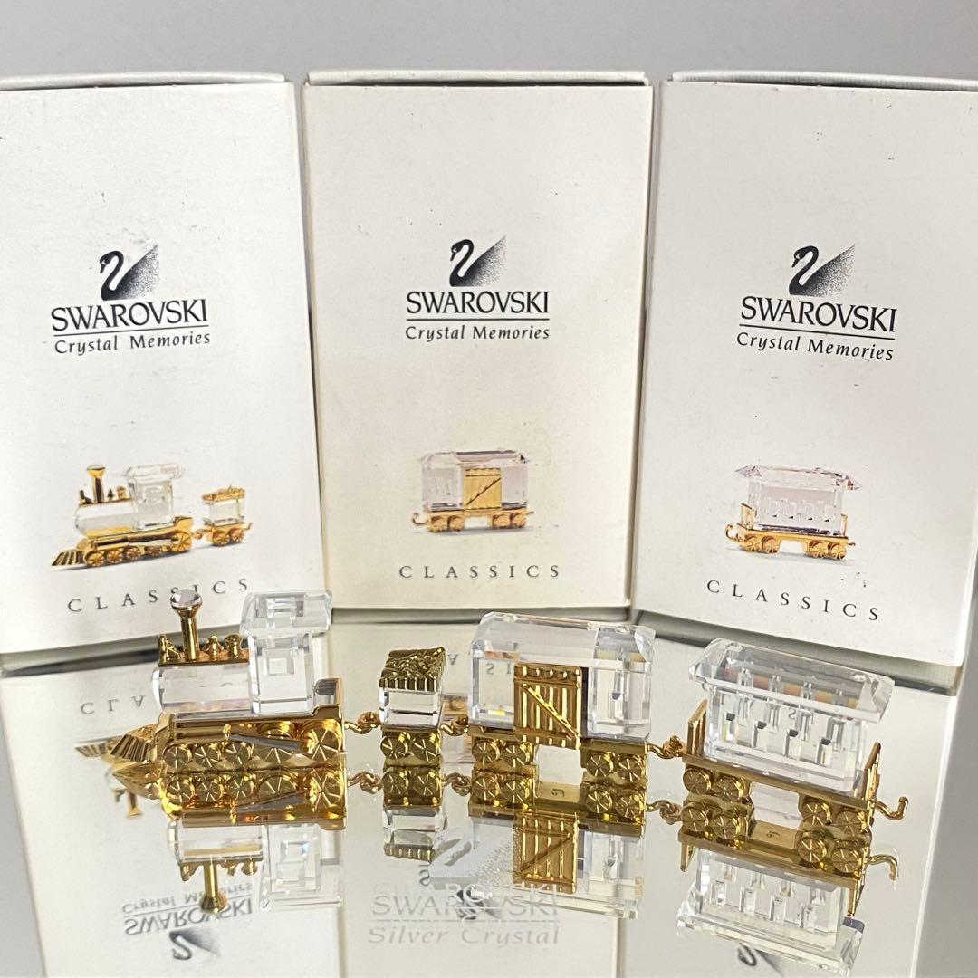 SWAROVSKI スワロフスキー クリスタル 機関車 置物