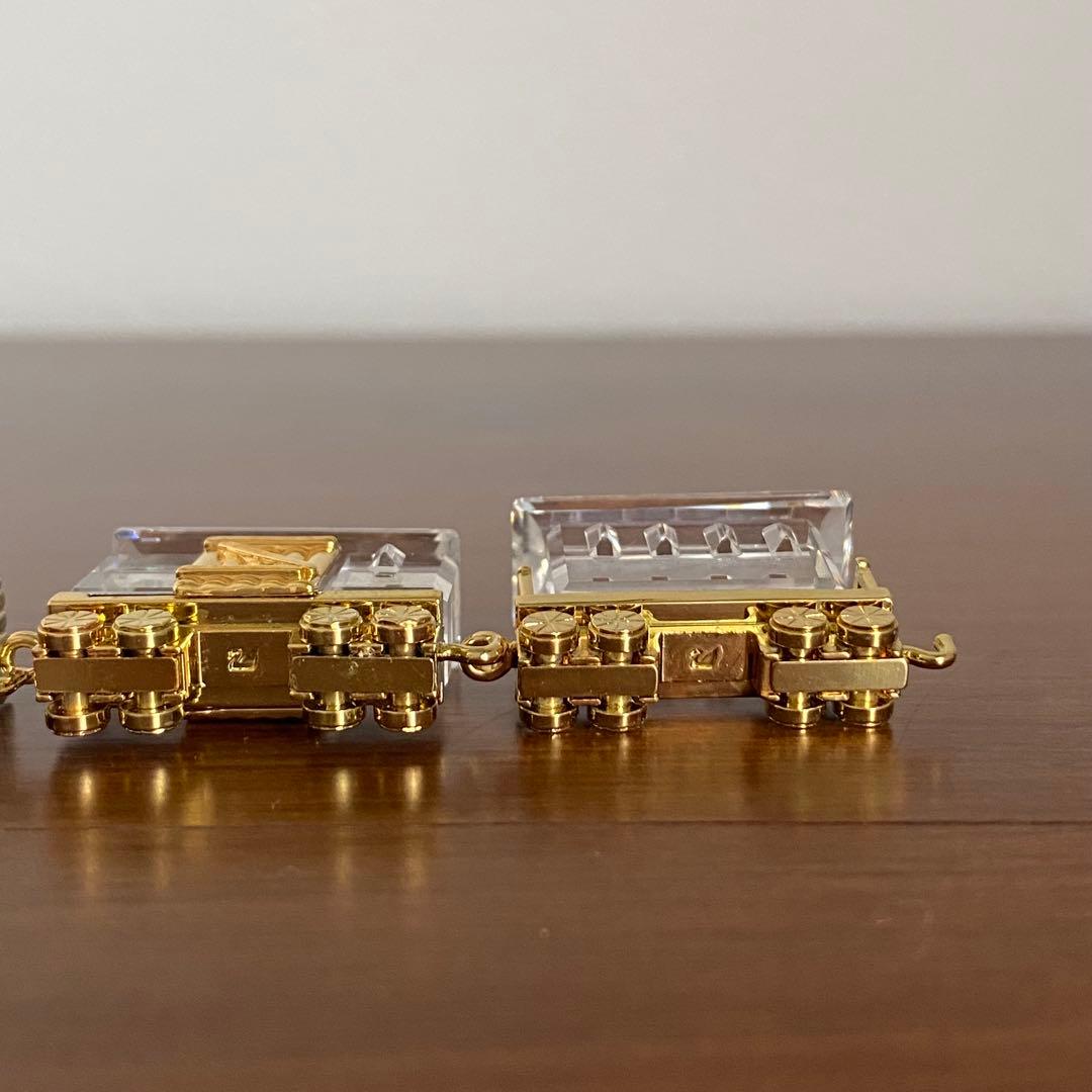 SWAROVSKI スワロフスキー クリスタル 機関車 置物