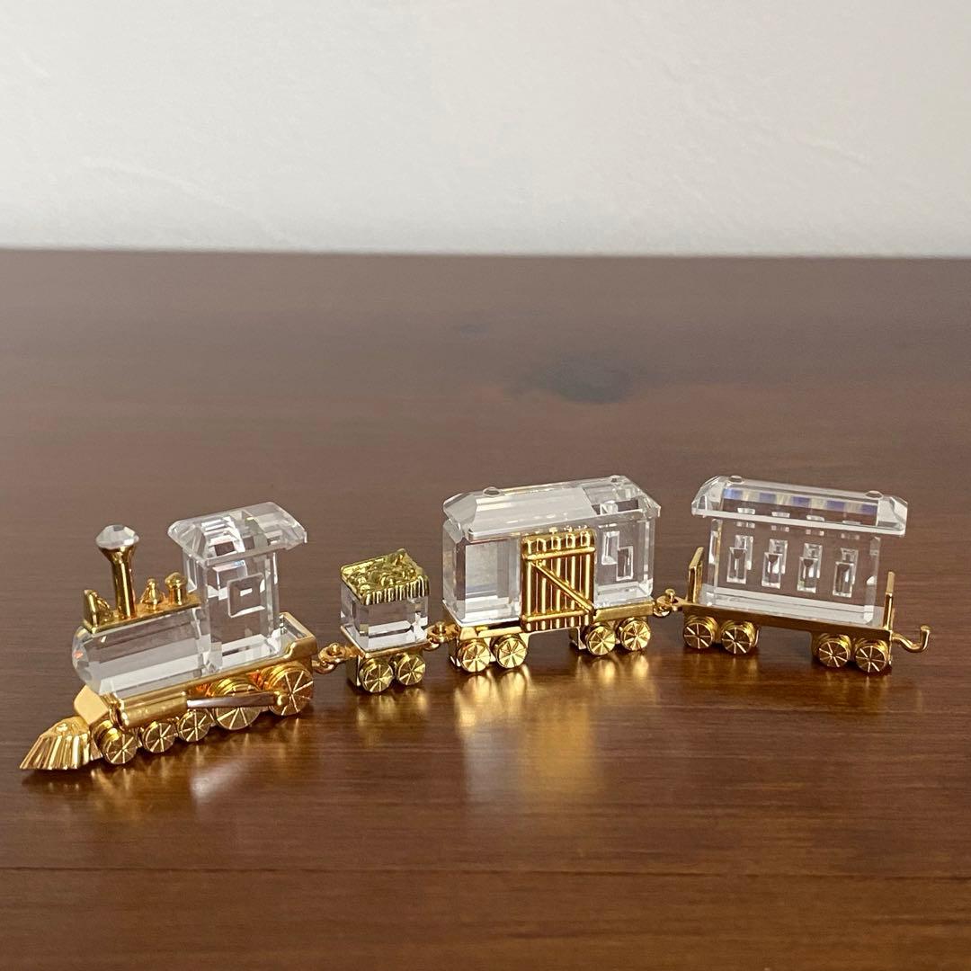 SWAROVSKI スワロフスキー クリスタル 機関車 置物