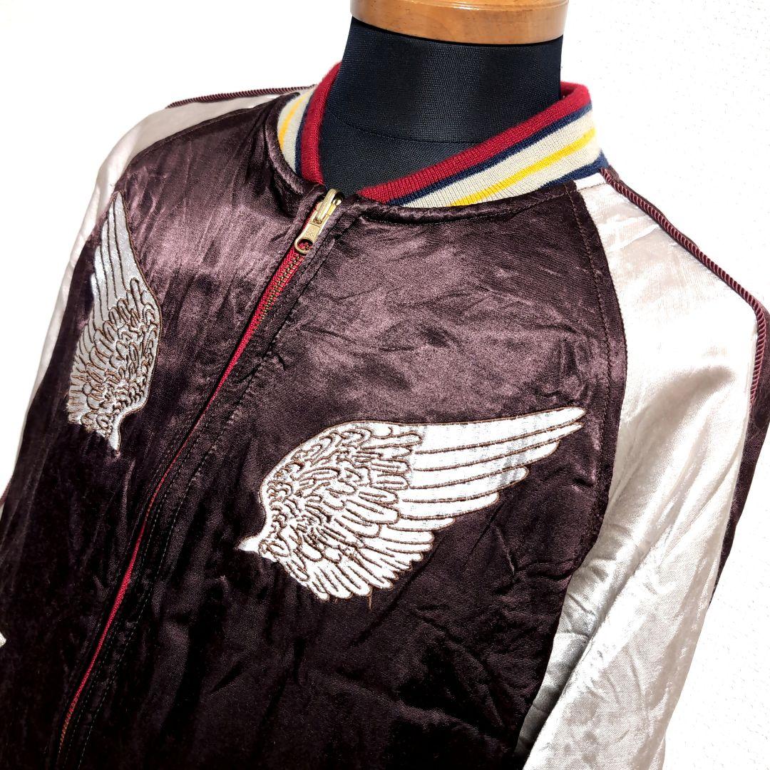 dm7 HOUSTON スカジャン リバーシブル 虎 富士 鶴 月 メンズM