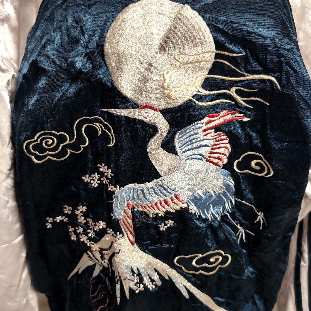 dm7 HOUSTON スカジャン リバーシブル 虎 富士 鶴 月 メンズM