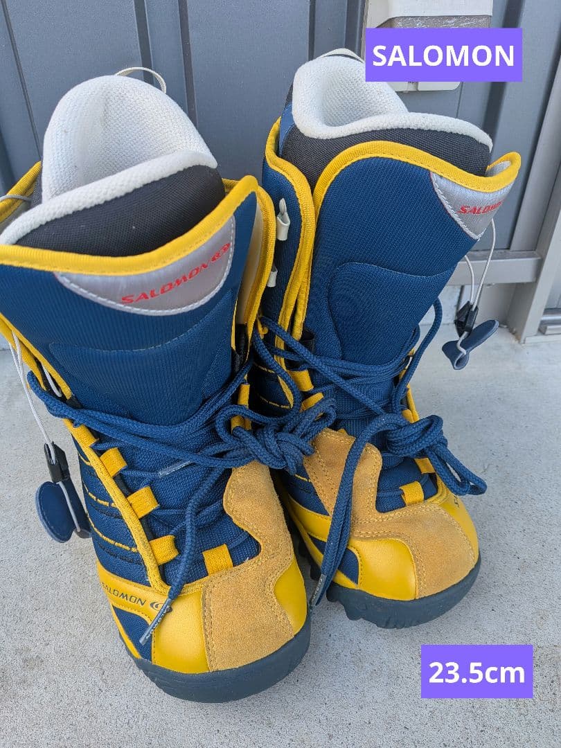 Salomon スノーボードブーツ 青/黄