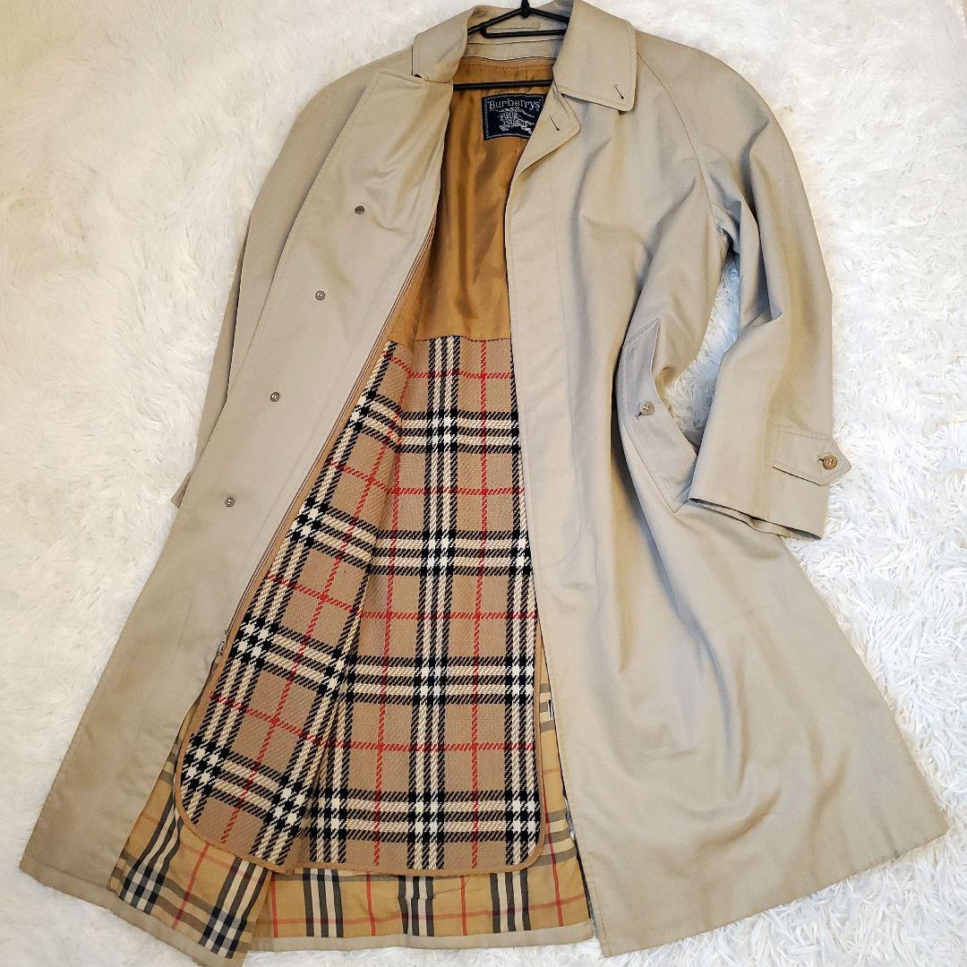 ⭐良品⭐BURBERRYS ベージュ ステンカラーコート ノバチェック