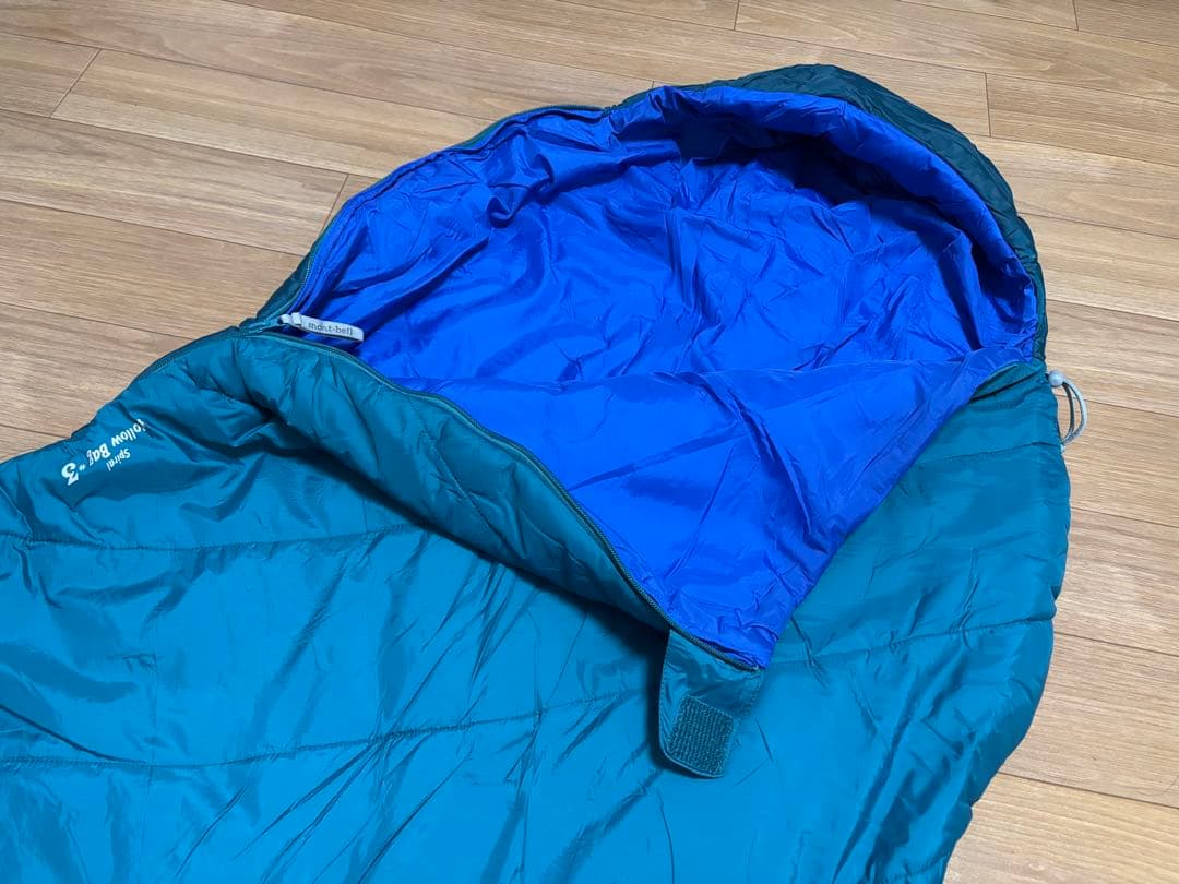 ★送料無料・美品★お洒落　モンベル　シュラフ寝袋 スパイラルバロウバッグ　#3