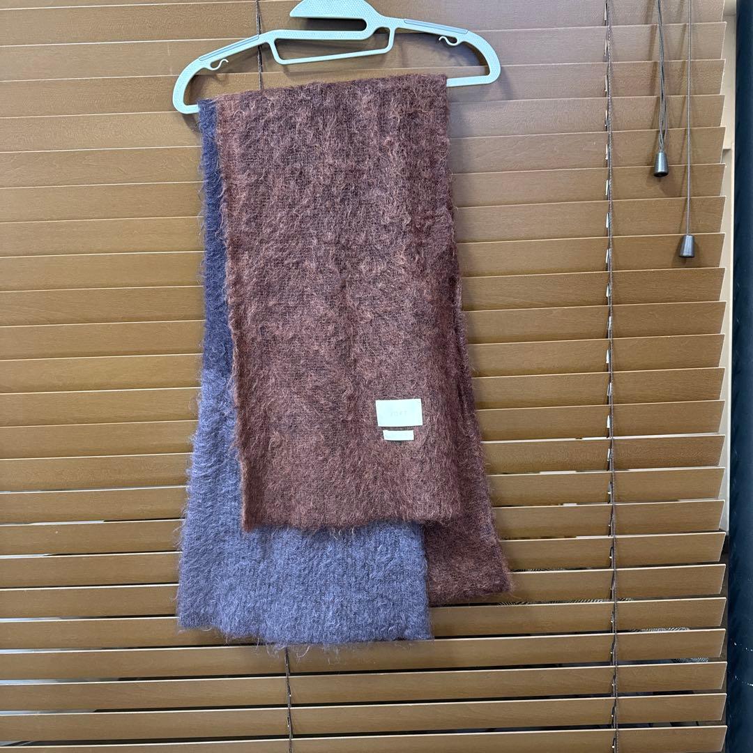 yoke モヘア　マフラー　グラデーション