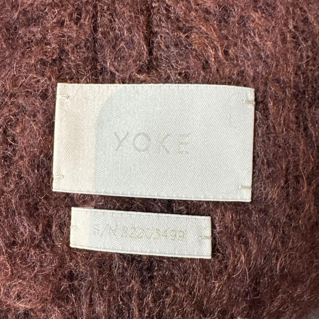 yoke モヘア　マフラー　グラデーション
