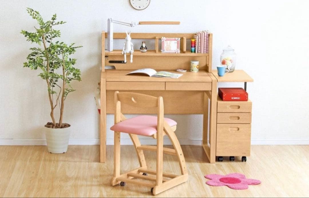 浜本工芸 学習デスク 引き出し付き