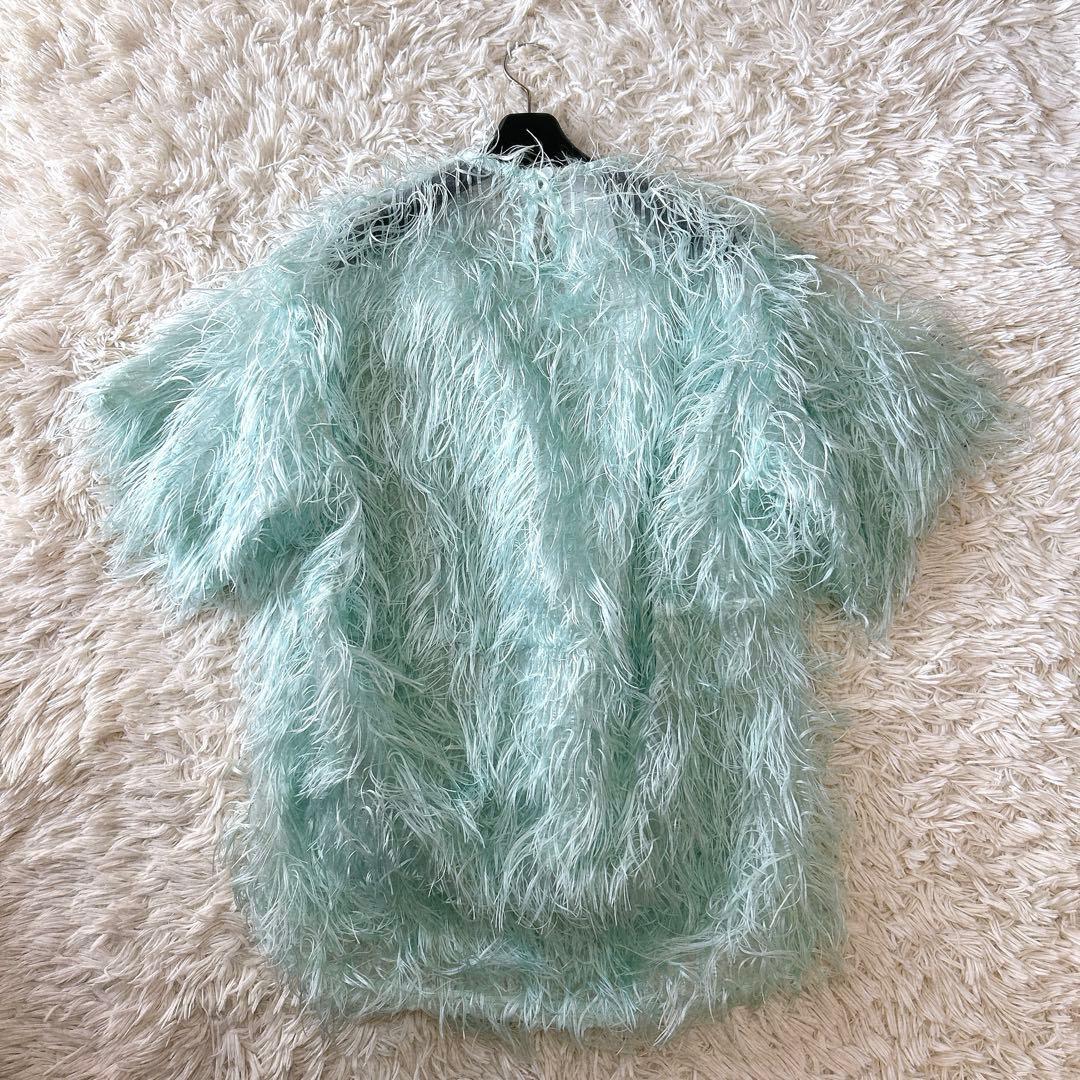 新品 25SS Cygne シーニュ フェザートップスMoni ミントグリーン