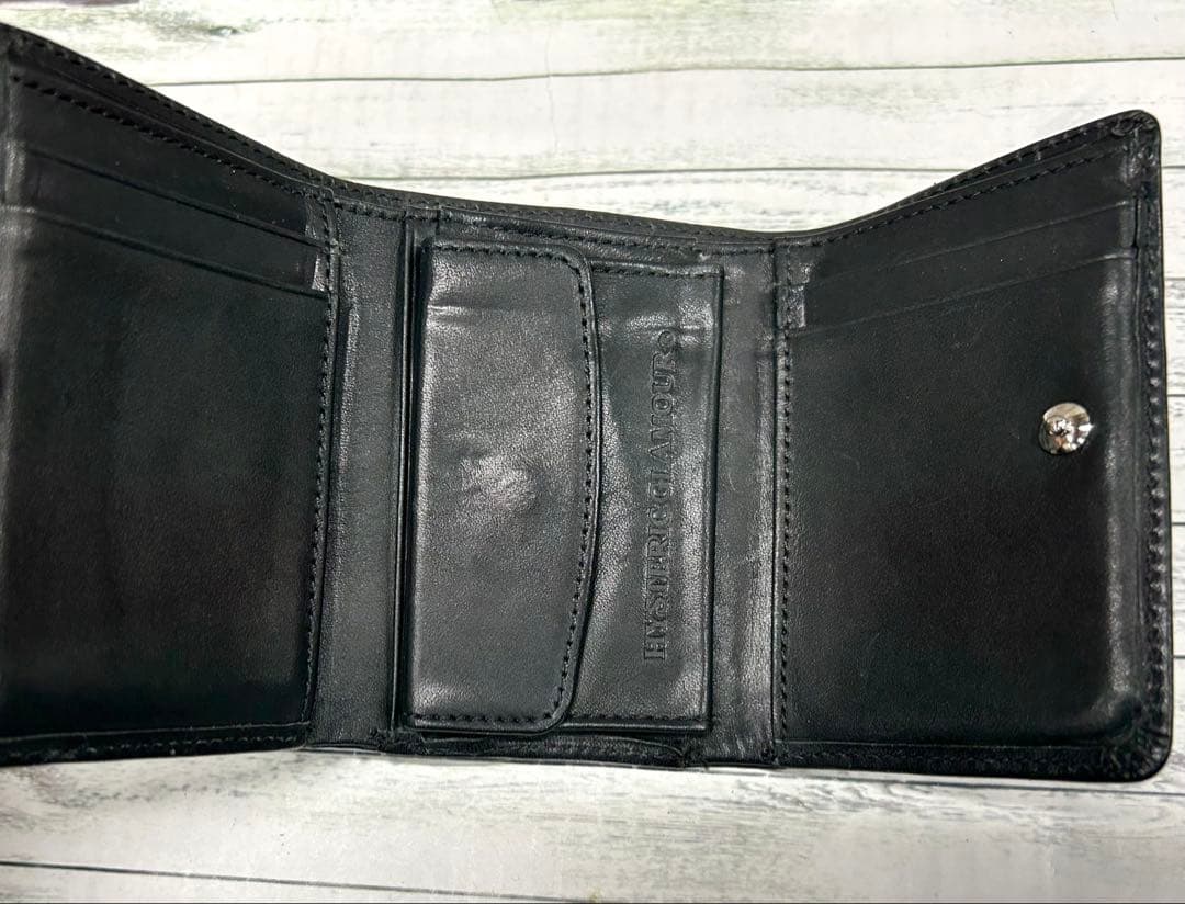 HYSTERIC GLAMOUR ロゴスタッズ 三つ折りウォレット　6932