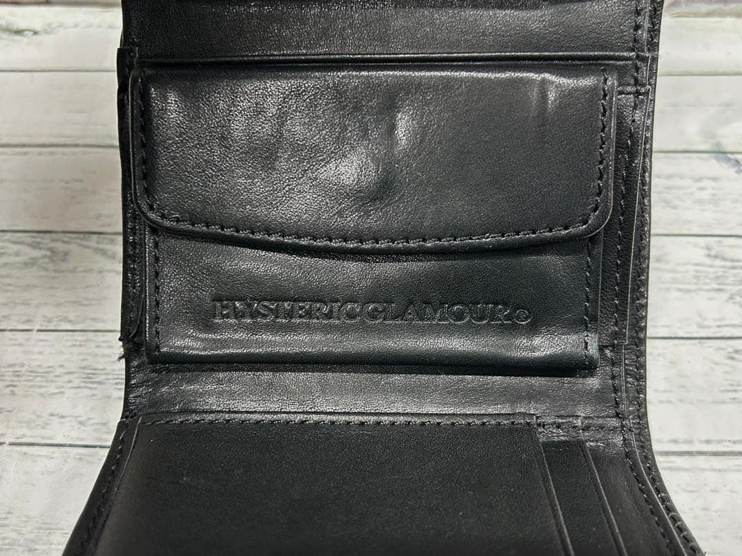 HYSTERIC GLAMOUR ロゴスタッズ 三つ折りウォレット　6932