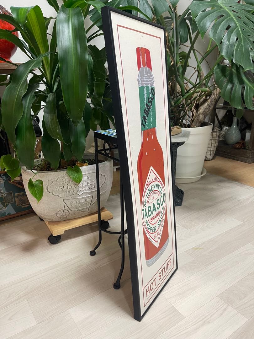 【入手困難・極美品】タバスコ デザインアートパネル インテリア雑貨 壁掛け 置物