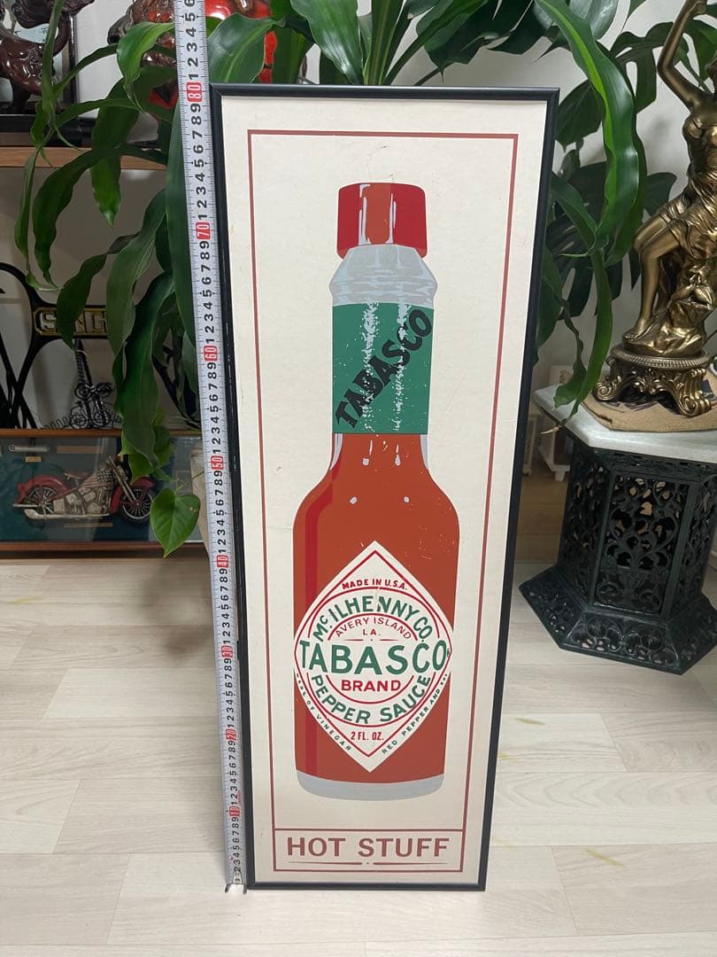 【入手困難・極美品】タバスコ デザインアートパネル インテリア雑貨 壁掛け 置物