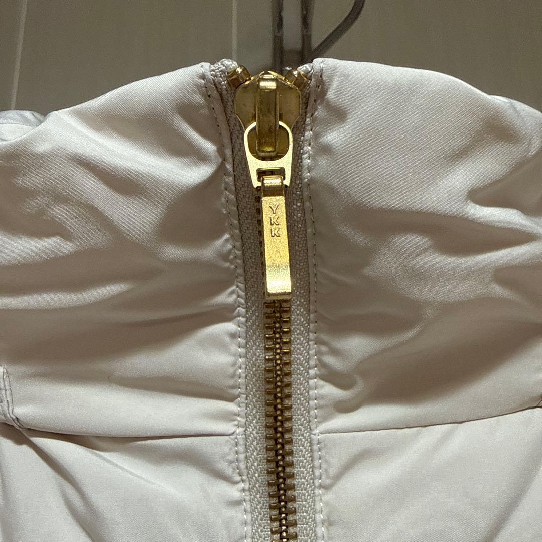 フォックスファー付ショートダウン