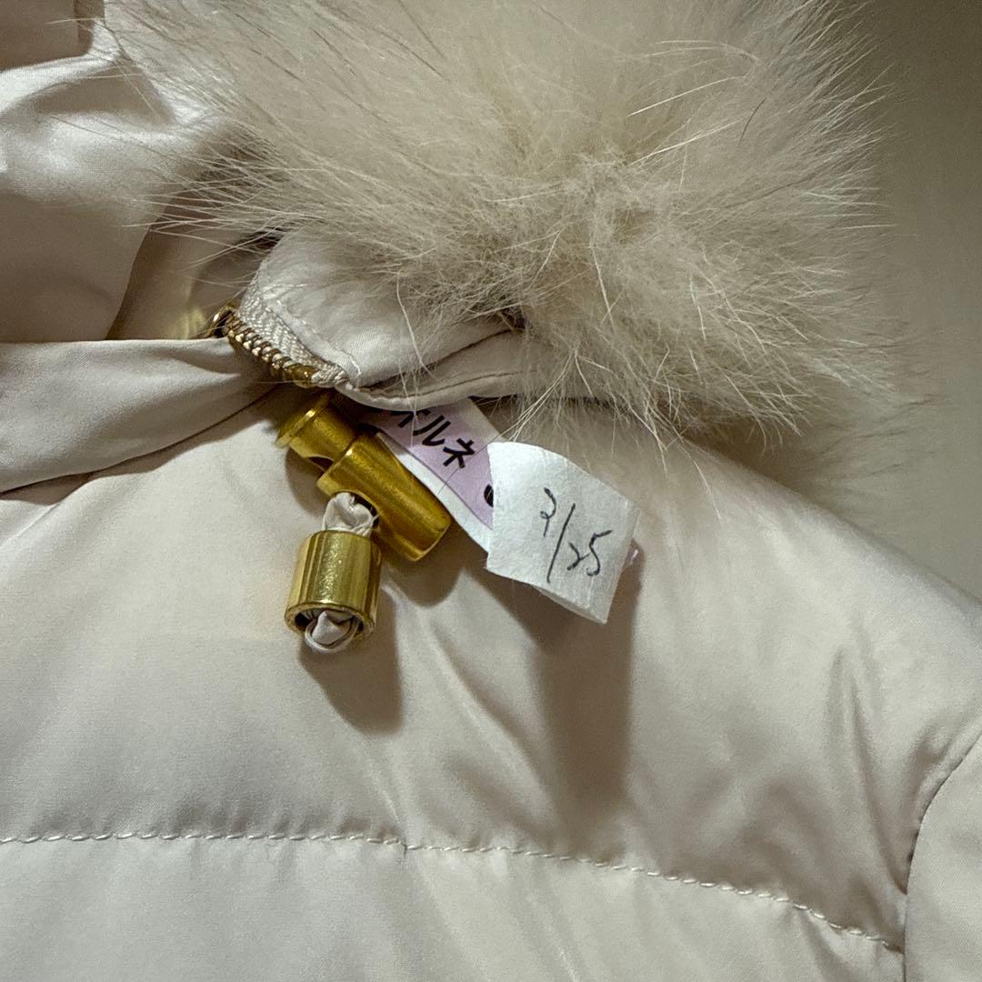 フォックスファー付ショートダウン