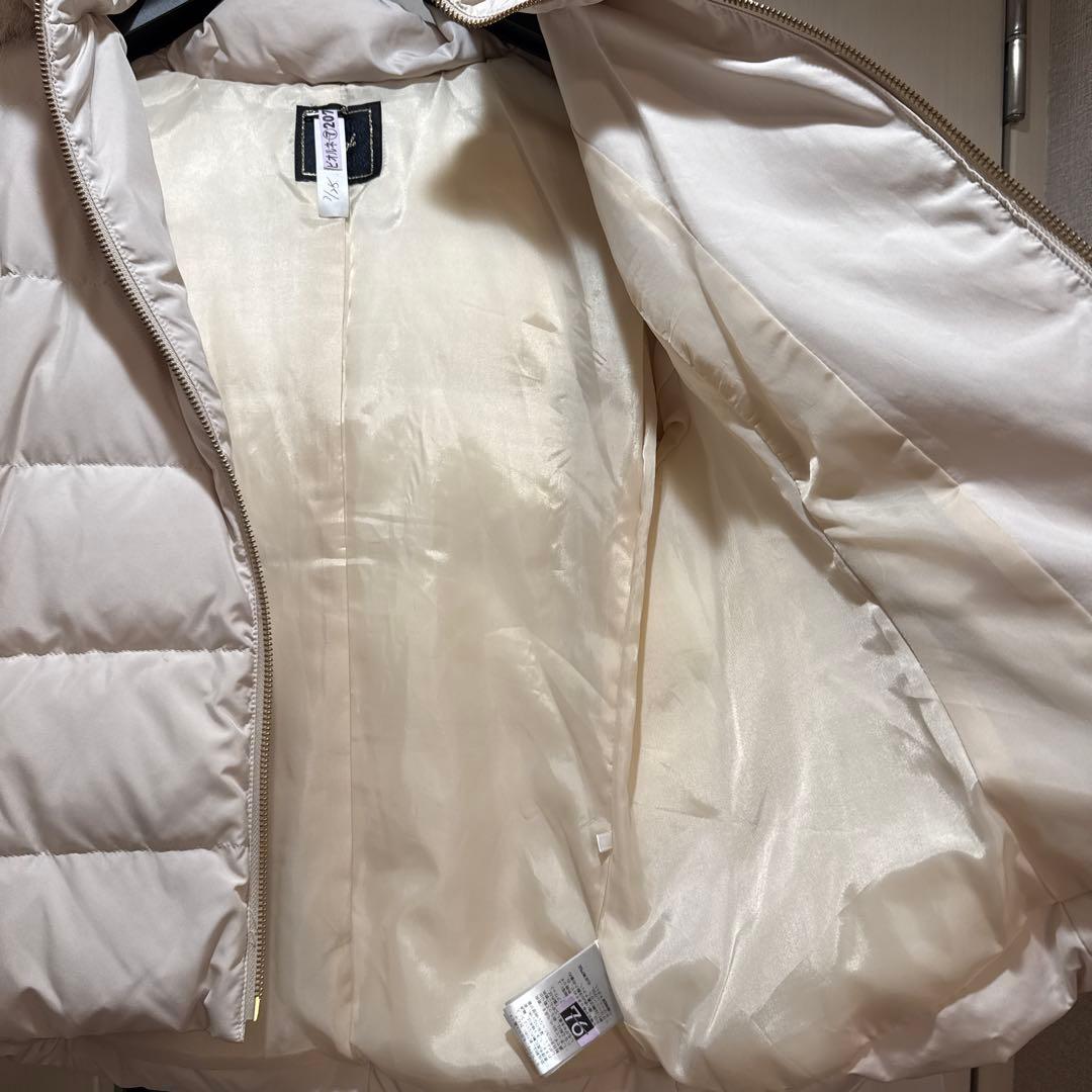 フォックスファー付ショートダウン