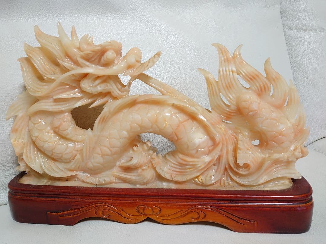 開運 龍 龍神 超開運パワーストーン 龍石彫り彫刻置物