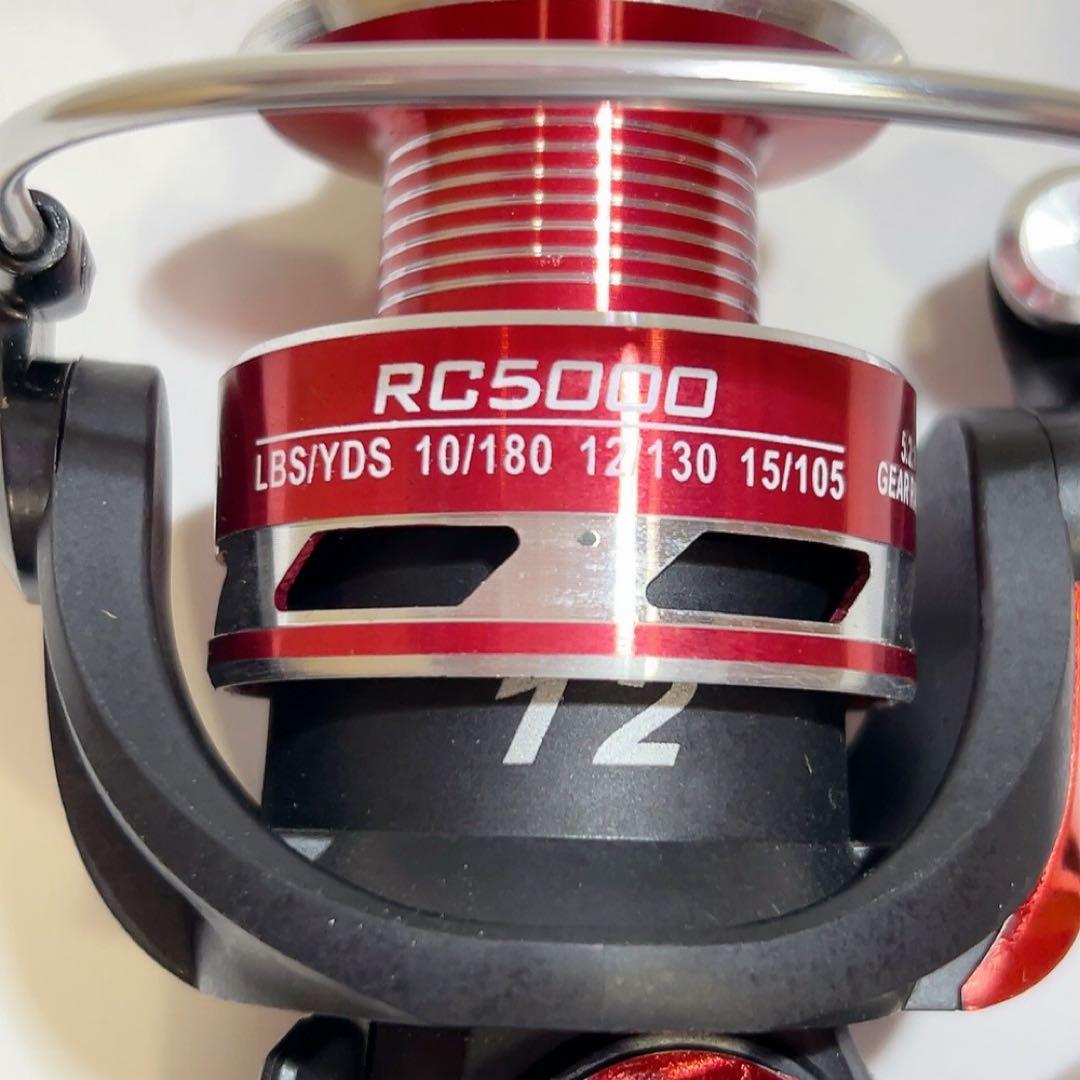 スピニングリール RC-red グラファイト メタルハンドル RC5000