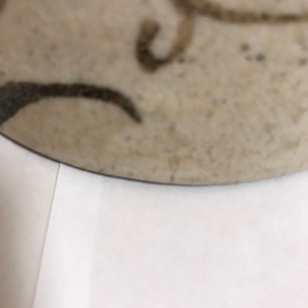 織部唐草三均衡紋茶碗