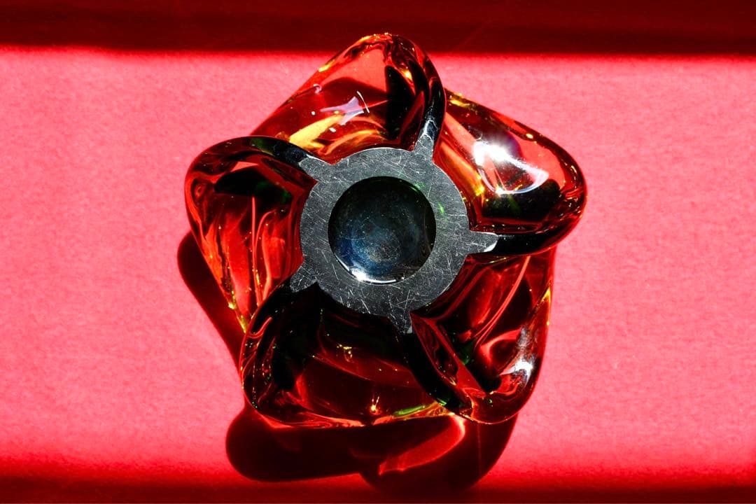 ガラスコレクション【灰皿　昭和レトロ　五角形】