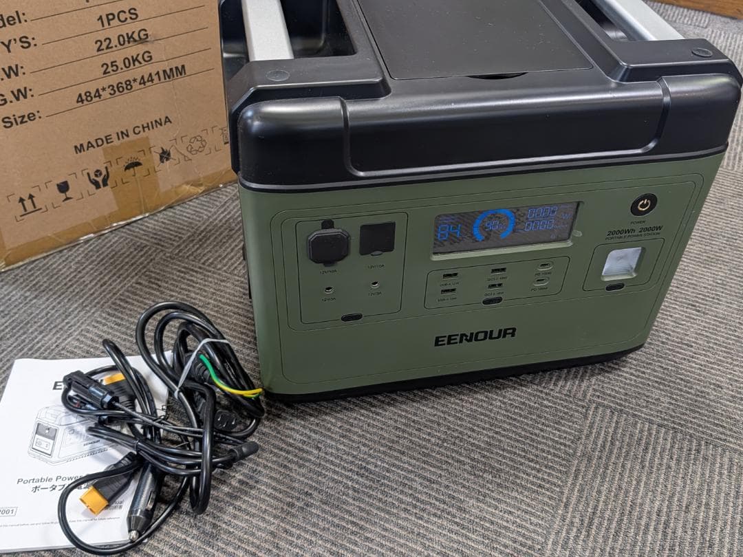 EENOUR P2001 ポータブル電源 2000Wh/625600mAh